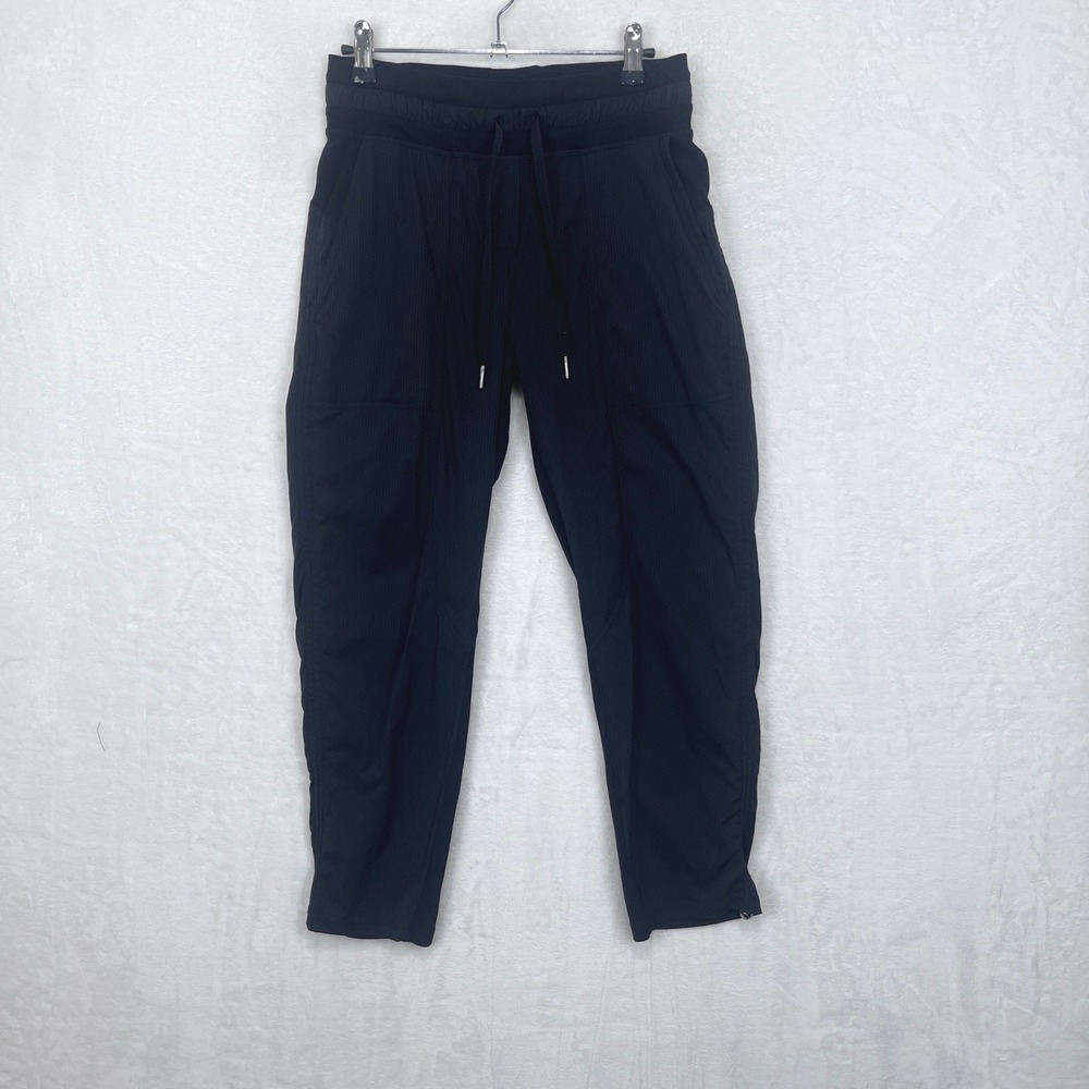 Lululemon‎ Dance Studio Mid-Rise Cropped Pant Women 4 Black Jogger